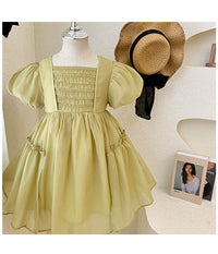 Load image into Gallery viewer, Baby Kid Girls Solid Color Bow Dresses Wholesale 220530407
