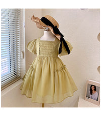 Load image into Gallery viewer, Baby Kid Girls Solid Color Bow Dresses Wholesale 220530407
