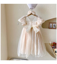 Load image into Gallery viewer, Baby Kid Girls Solid Color Bow Dresses Wholesale 220530411
