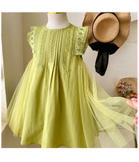 Load image into Gallery viewer, Baby Kid Girls Solid Color Dresses Wholesale 220530439
