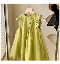 Load image into Gallery viewer, Baby Kid Girls Solid Color Dresses Wholesale 220530439
