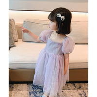 Load image into Gallery viewer, Baby Kid Girls Star Bow Dresses Wholesale 22053094
