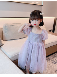 Load image into Gallery viewer, Baby Kid Girls Star Bow Dresses Wholesale 22053094
