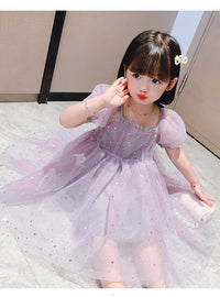 Load image into Gallery viewer, Baby Kid Girls Star Bow Dresses Wholesale 22053094
