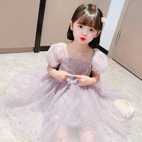 Load image into Gallery viewer, Baby Kid Girls Star Bow Dresses Wholesale 22053094
