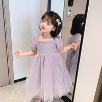 Load image into Gallery viewer, Baby Kid Girls Star Bow Dresses Wholesale 22053094
