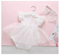 Load image into Gallery viewer, Baby Girls Solid Color Rompers Wholesale 22053103
