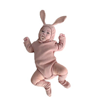 Load image into Gallery viewer, 3 Pieces Set Baby Unisex Solid Color Muslin&amp;Ribbed Rompers And Socks And Hats Wholesale 22053104
