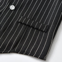 Load image into Gallery viewer, 3 Pieces Set Baby Kid Boys Birthday Party Bow Shirts Striped Vests Waistcoats And Shorts Wholesale 220531104

