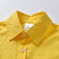 Load image into Gallery viewer, 2 Pieces Set Baby Kid Boys Birthday Party Bow Shirts And Checked Rompers Wholesale 220531106
