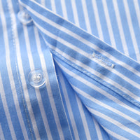 Load image into Gallery viewer, 2 Pieces Set Baby Kid Boys Dressy Striped Bow Shirts And Solid Color Shorts Suits Wholesale 220531123
