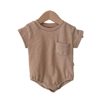 Load image into Gallery viewer, Baby Unisex Solid Color Rompers Wholesale 220531138
