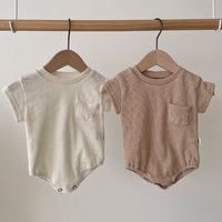 Load image into Gallery viewer, Baby Unisex Solid Color Rompers Wholesale 220531138
