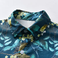 Load image into Gallery viewer, 2 Pieces Set Baby Kid Boys Flower Print Shirts And Shorts Wholesale 220531155
