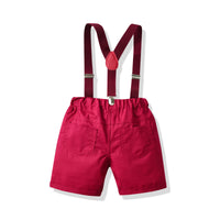 Load image into Gallery viewer, 2 Pieces Set Baby Kid Boys Dressy Checked Shirts And Solid Color Rompers Wholesale 220531171
