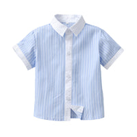 Load image into Gallery viewer, Kid Boys Striped Print Shirts Wholesale 220531179
