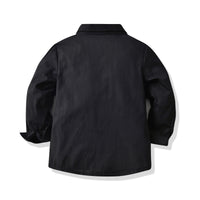 Load image into Gallery viewer, 2 Pieces Set Baby Kid Boys Solid Color Bow Shirts And Pants Wholesale 220531184
