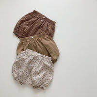 Load image into Gallery viewer, Baby Unisex Solid Color Flower Checked Print Shorts Wholesale 220531187
