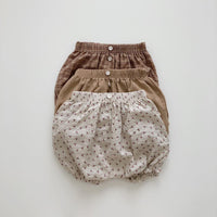 Load image into Gallery viewer, Baby Unisex Solid Color Flower Checked Print Shorts Wholesale 220531187
