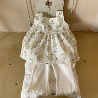 Load image into Gallery viewer, Baby Girls Solid Color Flower Print Pants Wholesale 22053119
