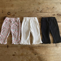 Load image into Gallery viewer, Baby Girls Solid Color Flower Print Pants Wholesale 22053119
