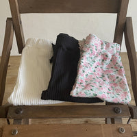 Load image into Gallery viewer, Baby Girls Solid Color Flower Print Pants Wholesale 22053119
