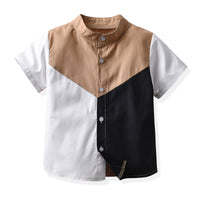 Load image into Gallery viewer, Kid Boys Color-blocking Shirts Wholesale 220531191
