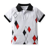 Load image into Gallery viewer, Kid Boys Color-blocking Print Polo Shirts Wholesale 220531192
