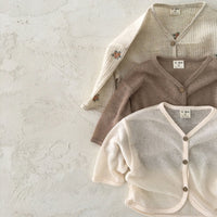 Load image into Gallery viewer, Baby Unisex Solid Color Embroidered Jackets Outwears Wholesale 22053120
