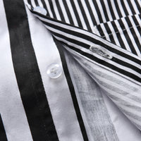 Load image into Gallery viewer, 2 Pieces Set Baby Kid Boys Dressy Striped Bow Shirts And Solid Color Rompers Suits Wholesale 220531215
