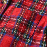 Load image into Gallery viewer, 2 Pieces Set Baby Kid Boys Birthday Party Checked Bow Shirts And Ripped Jumpsuits Wholesale 220531233
