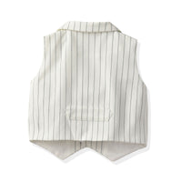 Load image into Gallery viewer, 3 Pieces Set Baby Kid Boys Birthday Party Bow Shirts Striped Vests Waistcoats And Shorts Wholesale 220531244
