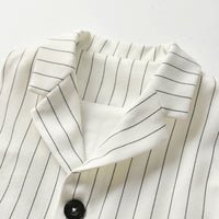 Load image into Gallery viewer, 3 Pieces Set Baby Kid Boys Birthday Party Bow Shirts Striped Vests Waistcoats And Shorts Wholesale 220531244
