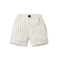 Load image into Gallery viewer, 3 Pieces Set Baby Kid Boys Birthday Party Bow Shirts Striped Vests Waistcoats And Shorts Wholesale 220531244
