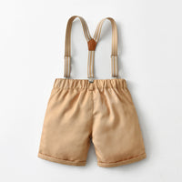 Load image into Gallery viewer, 2 Pieces Set Baby Kid Boys Solid Color Bow Shirts And Shorts Wholesale 220531245
