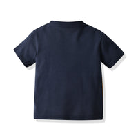 Load image into Gallery viewer, 2 Pieces Set Kid Boys Color-blocking Polo Shirts And Solid Color Pants Wholesale 220531250
