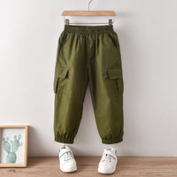 Load image into Gallery viewer, 2 Pieces Set Kid Boys Color-blocking Polo Shirts And Solid Color Pants Wholesale 220531250
