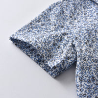 Load image into Gallery viewer, 2 Pieces Set Baby Kid Boys Flower Bow Print Shirts And Striped Shorts Wholesale 220531251
