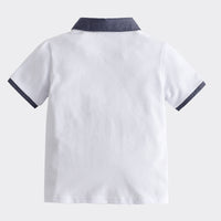 Load image into Gallery viewer, 2 Pieces Set Kid Boys Bow Polo Shirts And Solid Color Shorts Wholesale 220531253

