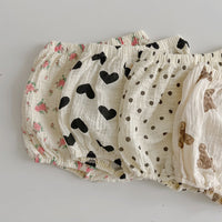 Load image into Gallery viewer, Baby Girls Flower Love heart Polka dots Animals Print Shorts Wholesale 220531260
