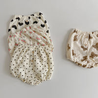 Load image into Gallery viewer, Baby Girls Flower Love heart Polka dots Animals Print Shorts Wholesale 220531260
