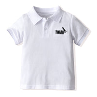 Load image into Gallery viewer, 2 Pieces Set Baby Kid Boys Letters Dinosaur Embroidered Polo Shirts And Solid Color Pants Wholesale 220531275

