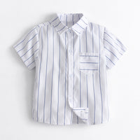 Load image into Gallery viewer, 3 Pieces Set Kid Boys Striped Bow Shirts And Checked Vests Waistcoats And Solid Color Shorts Wholesale 220531278
