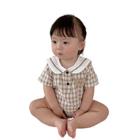 Load image into Gallery viewer, Baby Unisex Checked Cartoon Rompers Wholesale 220531282

