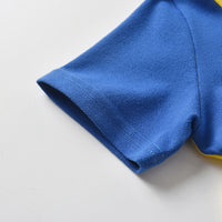 Load image into Gallery viewer, 2 Pieces Set Baby Kid Boys Color-blocking Polo Shirts And Camo Shorts Wholesale 220531287
