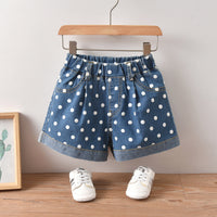 Load image into Gallery viewer, 2 Pieces Set Baby Kid Girls Letters T-Shirts And Polka dots Shorts Wholesale 220531289
