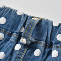 Load image into Gallery viewer, 2 Pieces Set Baby Kid Girls Letters T-Shirts And Polka dots Shorts Wholesale 220531289
