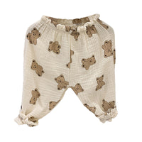 Load image into Gallery viewer, Baby Kid Girls Flower Polka dots Checked Animals Print Pants Wholesale 22053135
