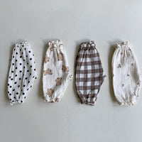 Load image into Gallery viewer, Baby Kid Girls Flower Polka dots Checked Animals Print Pants Wholesale 22053135
