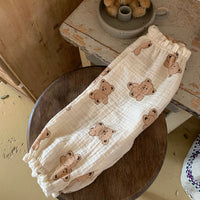 Load image into Gallery viewer, Baby Kid Girls Flower Polka dots Checked Animals Print Pants Wholesale 22053135
